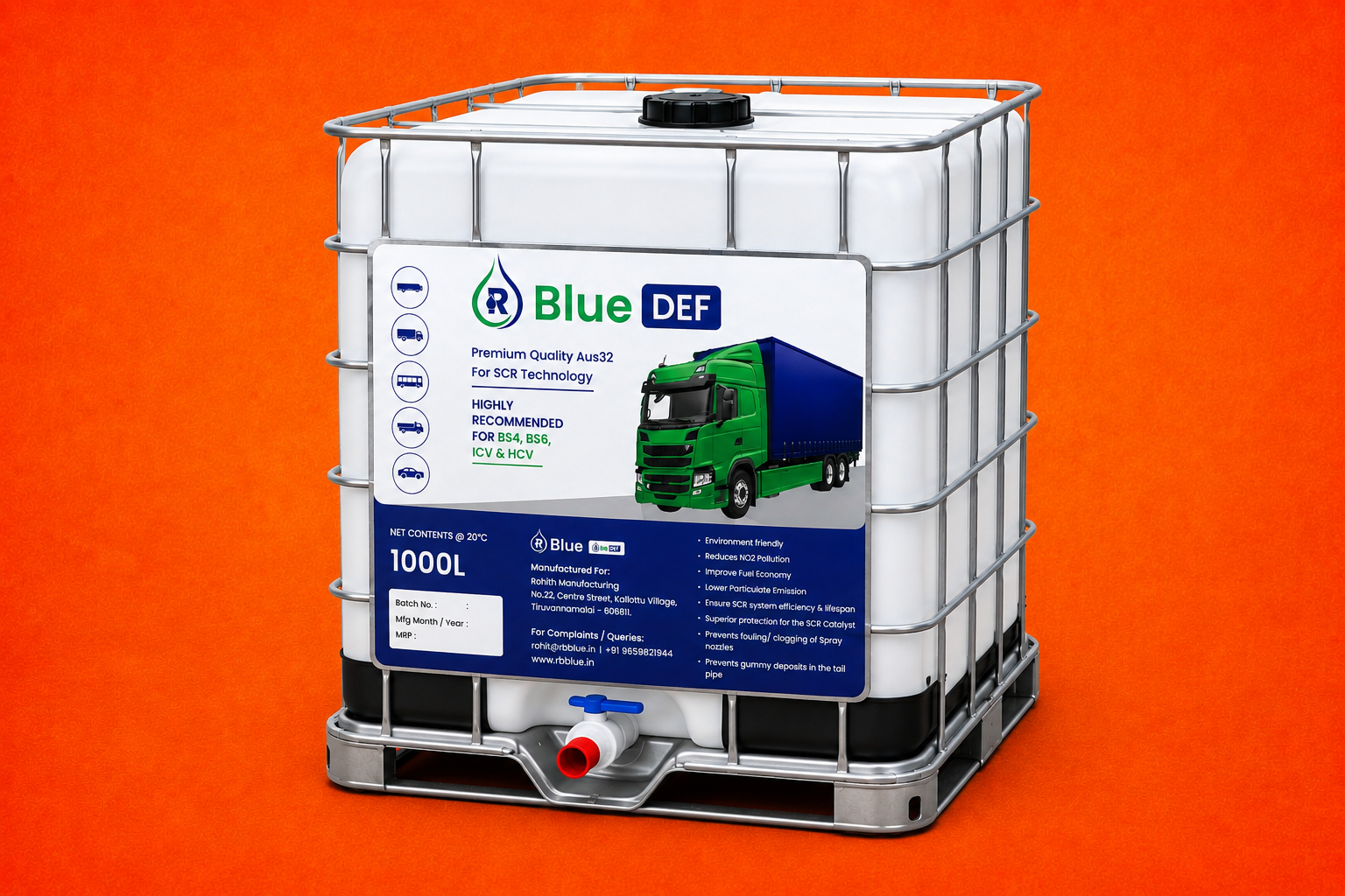 1000L IBC Tank